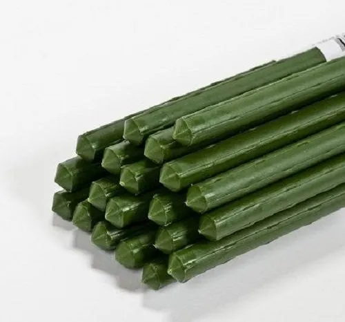 Panacea 84186 6 ft (72 Inches) Heavy Duty Green Coated Metal Plant Sturdy Stakes - Quantity of 100