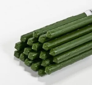 Panacea 84186 6 ft (72 Inches) Heavy Duty Green Coated Metal Plant Sturdy Stakes - Quantity of 100