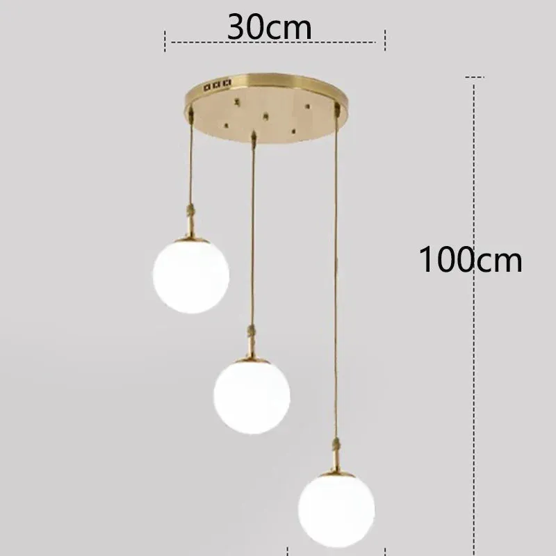 Polly - Modern Round Hanging LED Ball Ceiling Chandelier