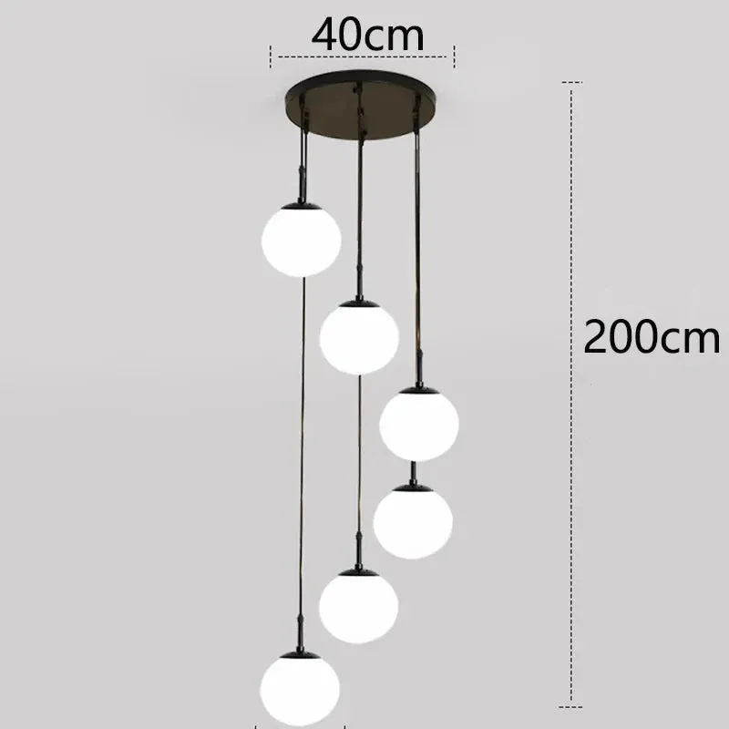 Polly - Modern Round Hanging LED Ball Ceiling Chandelier
