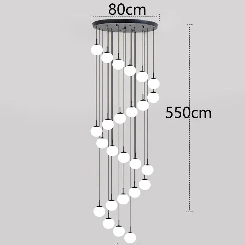 Polly - Modern Round Hanging LED Ball Ceiling Chandelier