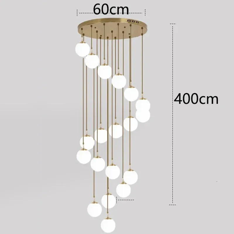 Polly - Modern Round Hanging LED Ball Ceiling Chandelier