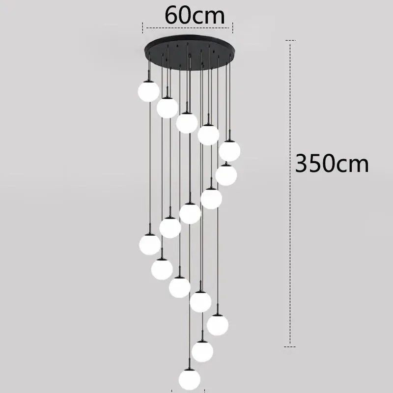 Polly - Modern Round Hanging LED Ball Ceiling Chandelier