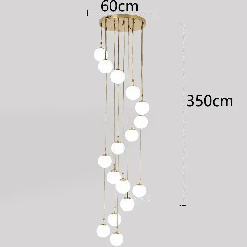Polly - Modern Round Hanging LED Ball Ceiling Chandelier