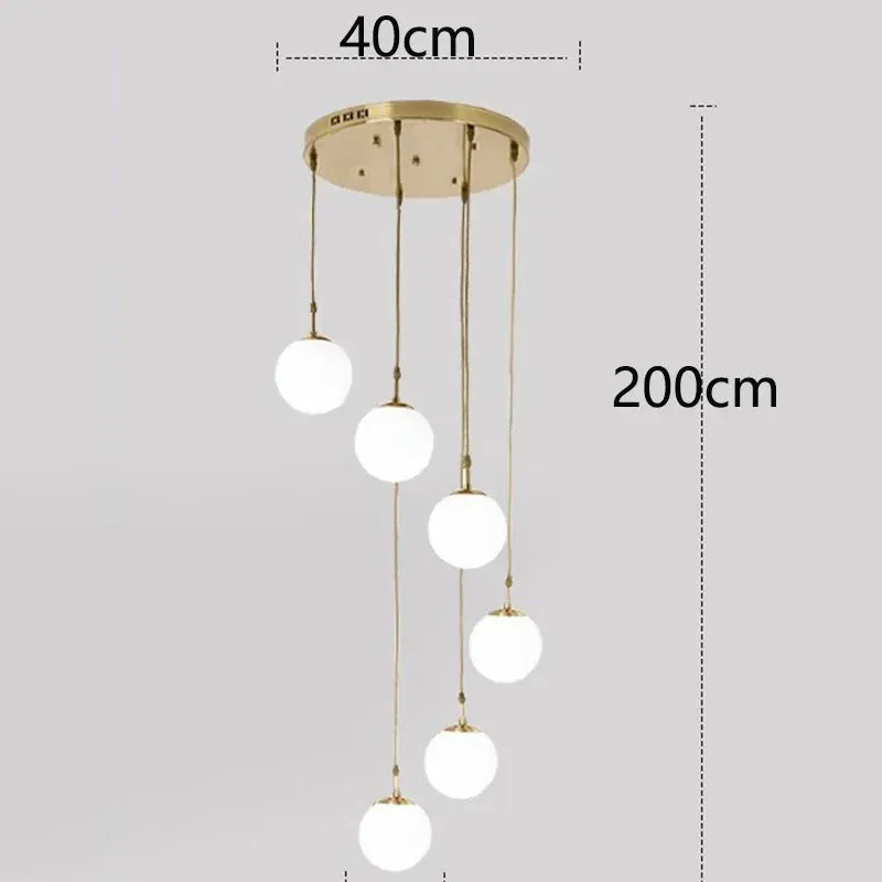 Polly - Modern Round Hanging LED Ball Ceiling Chandelier
