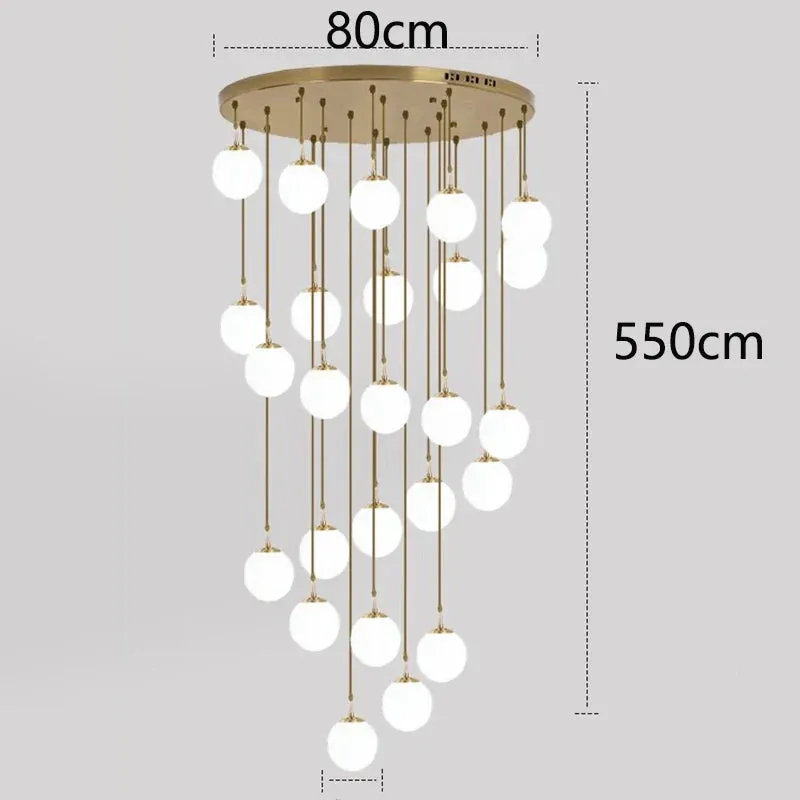 Polly - Modern Round Hanging LED Ball Ceiling Chandelier