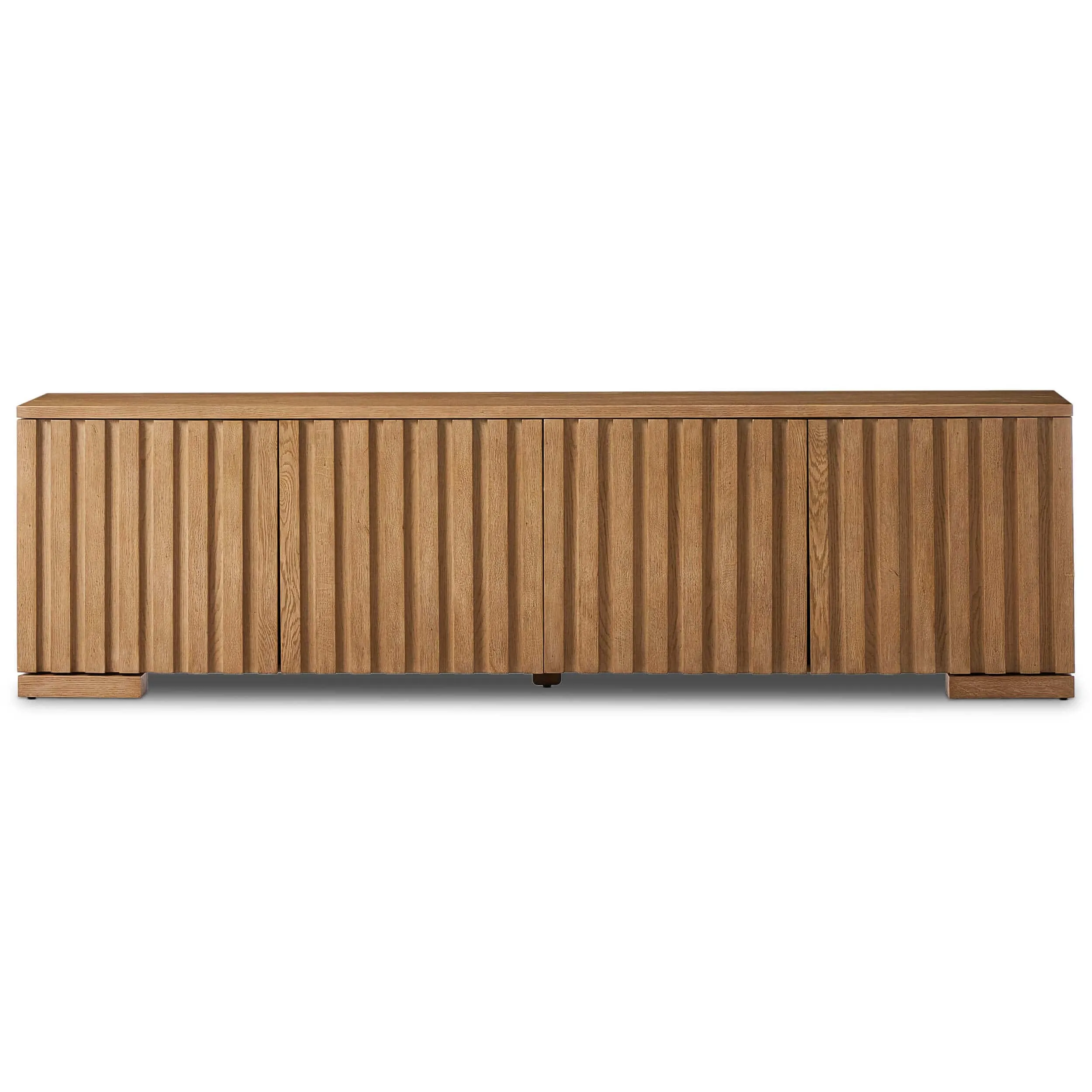 Ramos Media Console, Bleached Oak