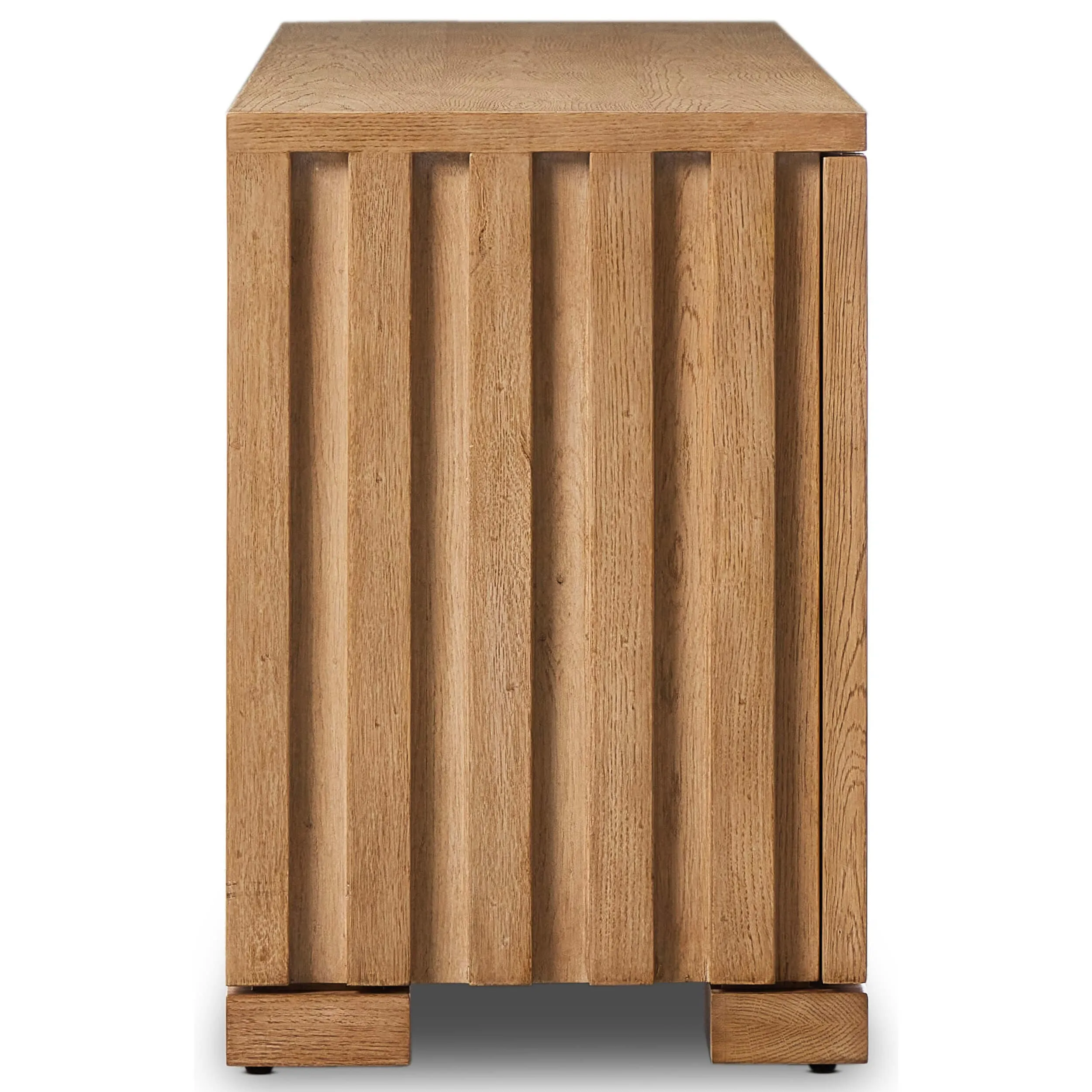Ramos Media Console, Bleached Oak
