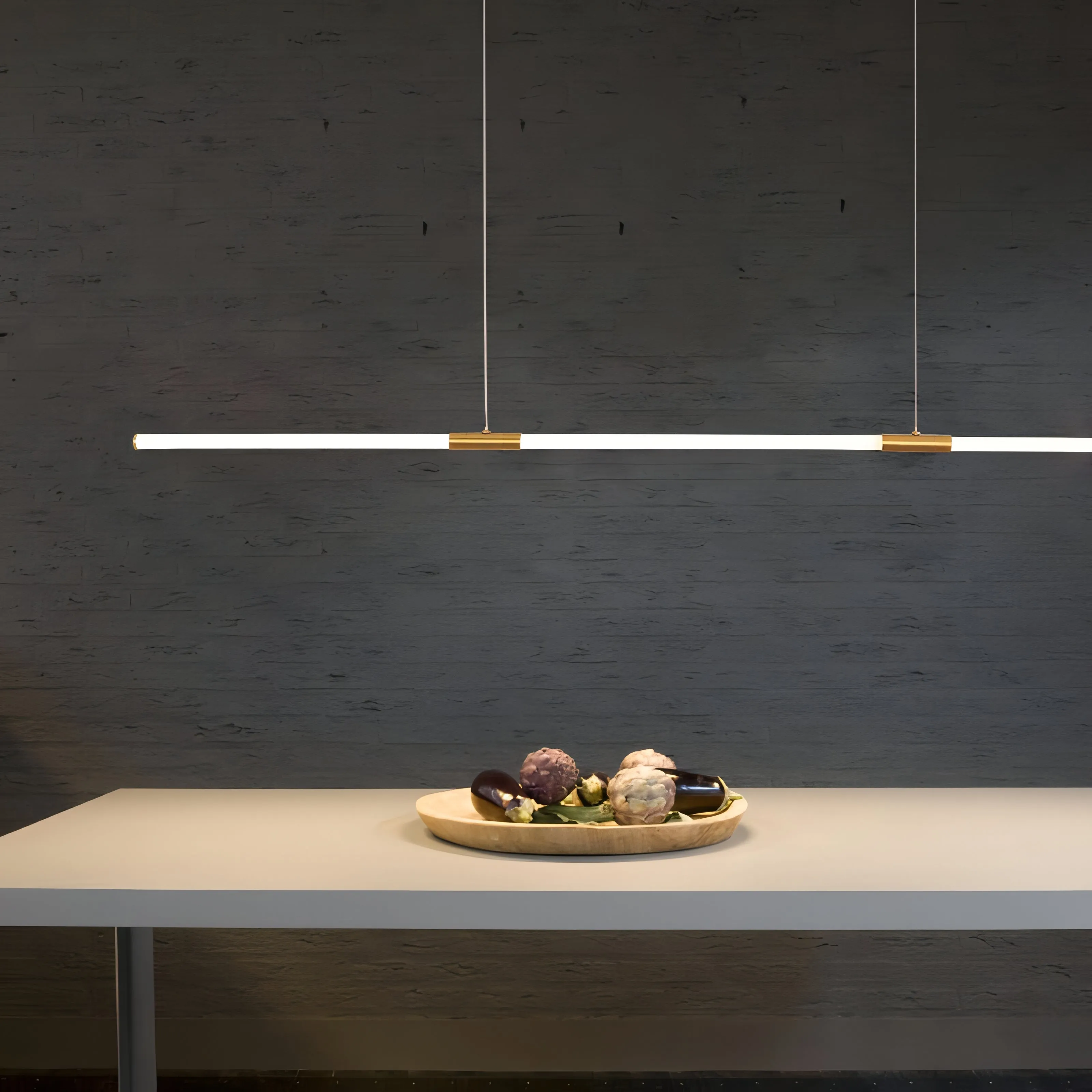 Reyna - Modern LED Gold Thin Round Ceiling Light Bar