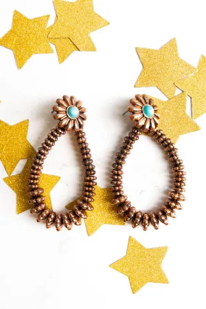 SALE! Mountain Creek Multi and Coppertone Teardrop Earrings