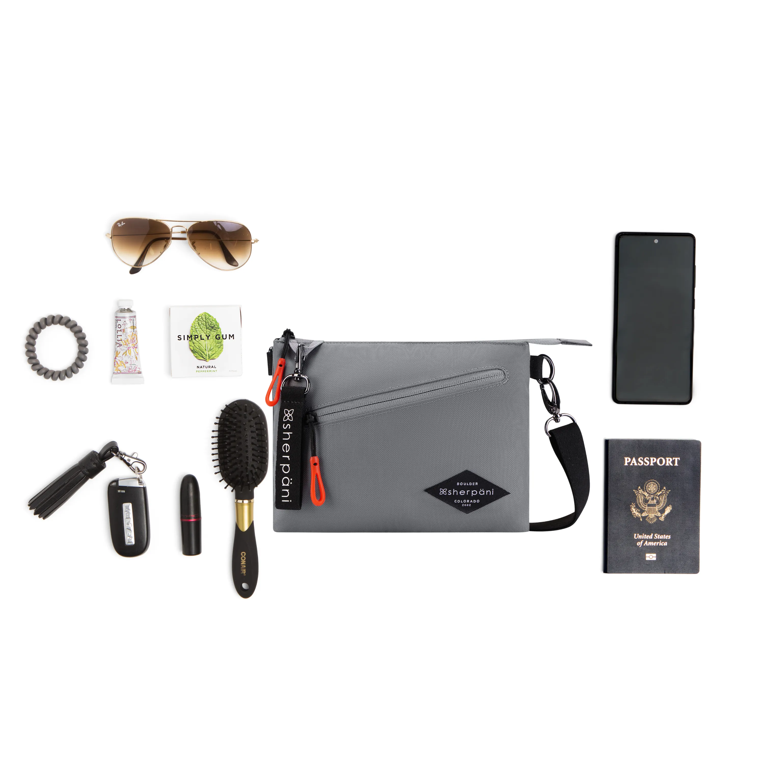 Sherpani Zoom Crossbody stone
