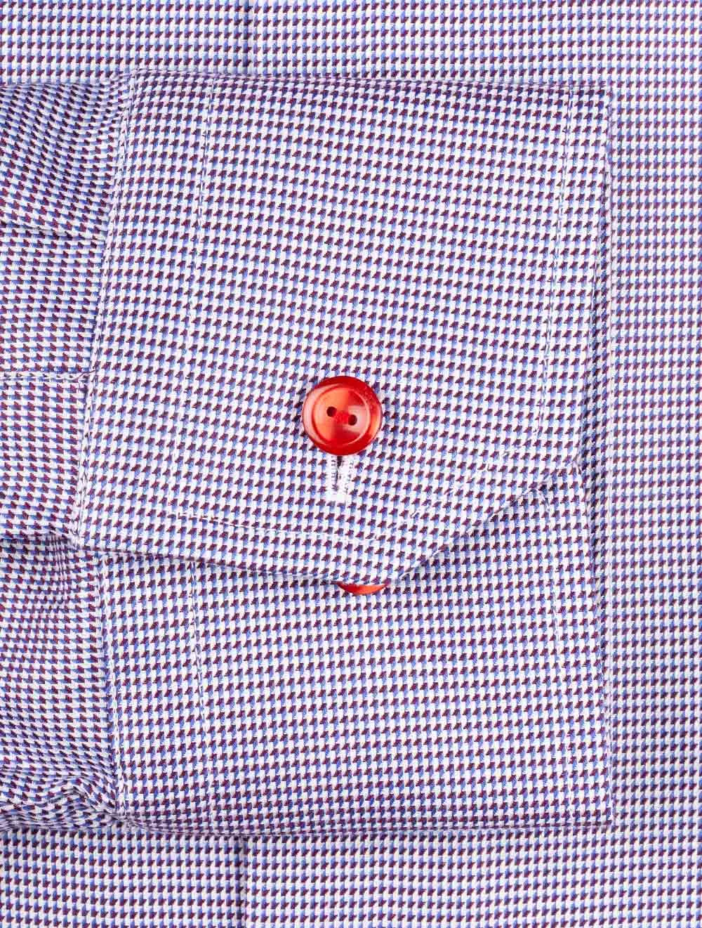 Slim Fit Royal Dobby Shirt Red