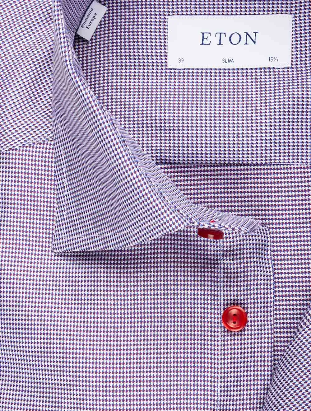 Slim Fit Royal Dobby Shirt Red