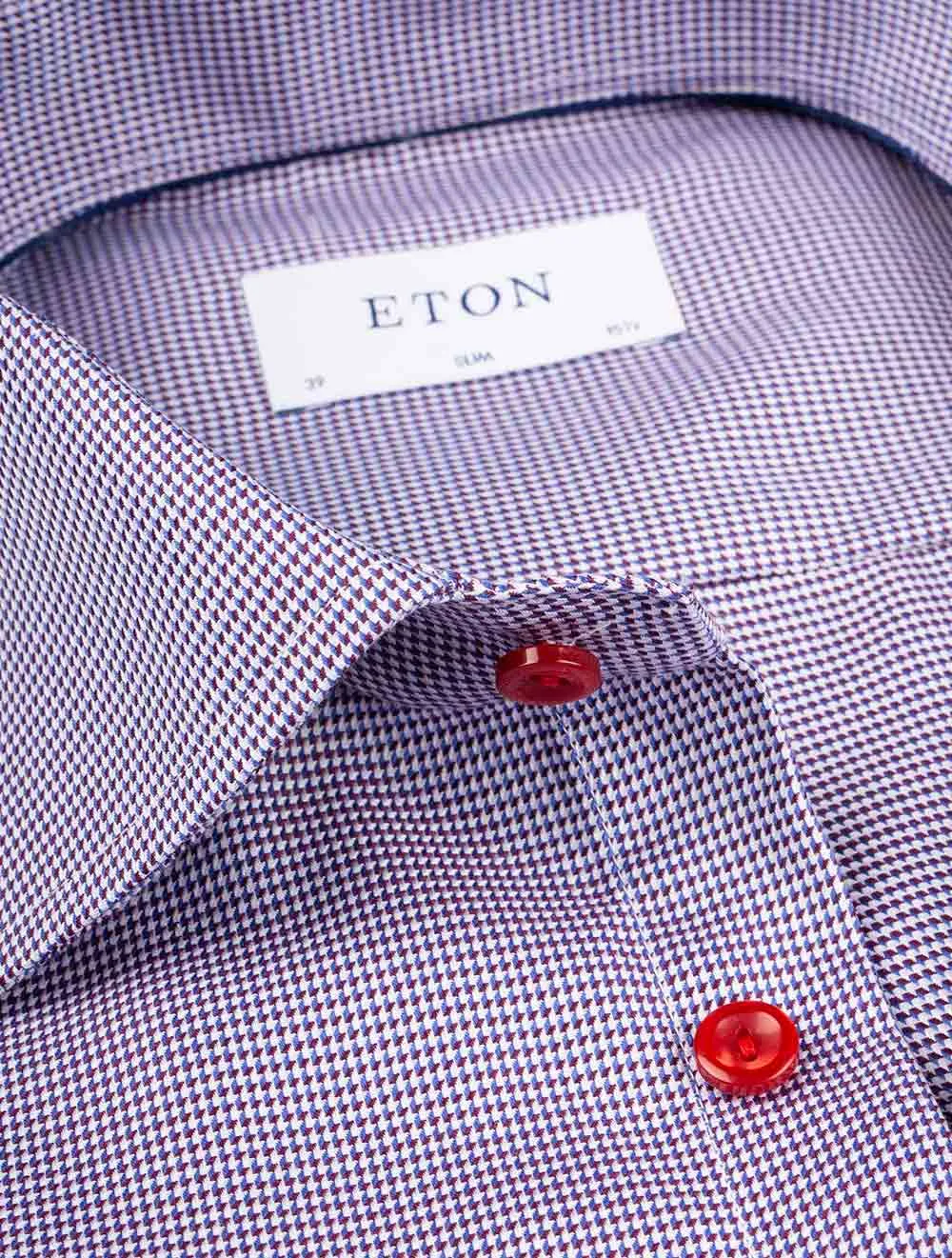 Slim Fit Royal Dobby Shirt Red