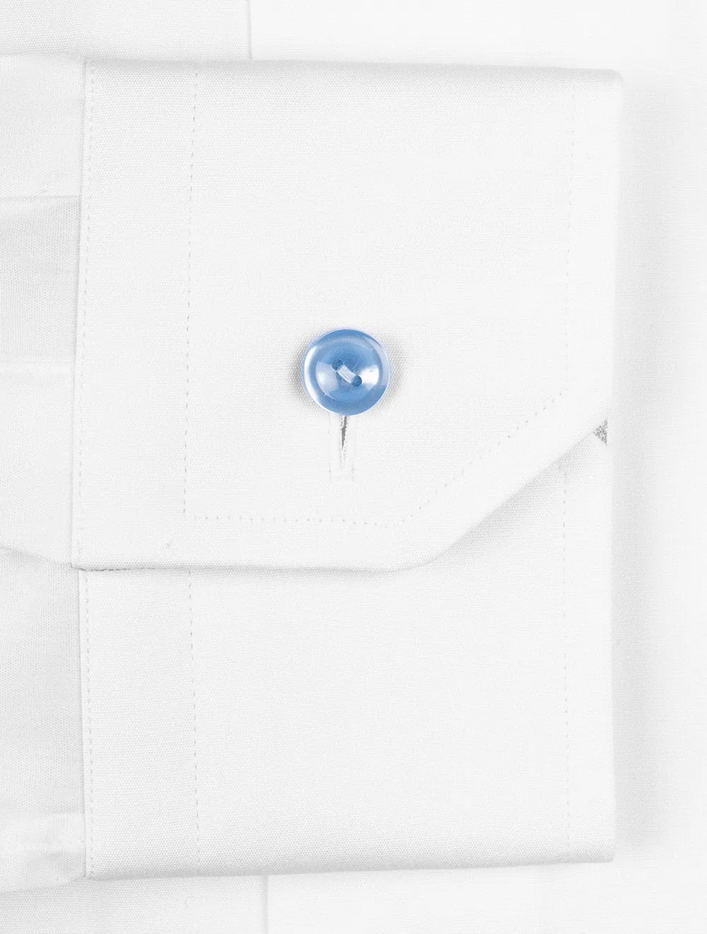 Slim Micro Print Signature Poplin Shirt White