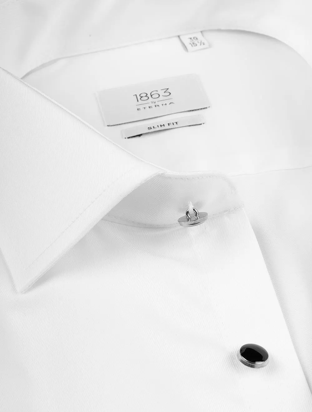 Slim Plain Dress Shirt White