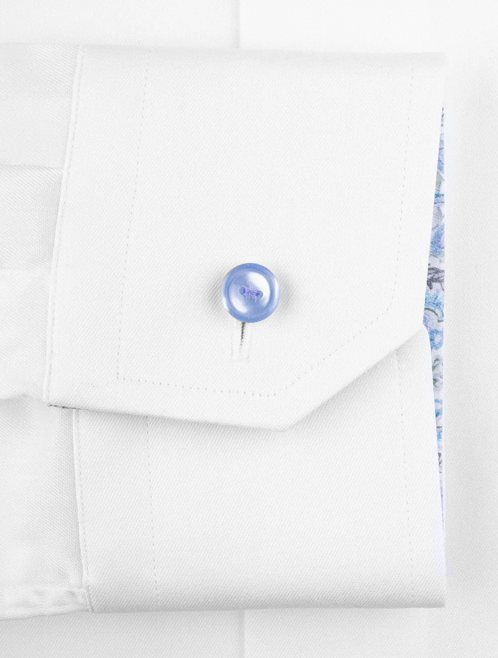Slim Plain Inlay Formal Shirt White