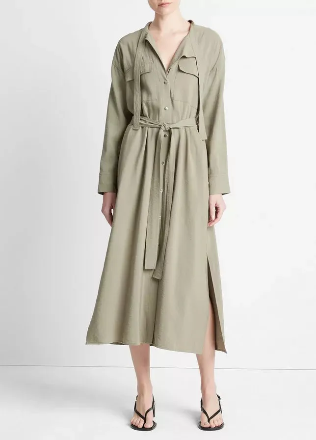 Soft Utility Long Sleeve Blouse