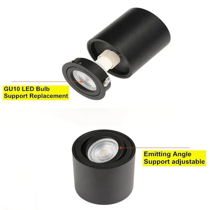 Stasia - Surface Mounted Modern Rotatable Ceiling Downlight