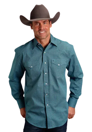 Stetson Apparel Men's Four Leaf Foulard Shirt