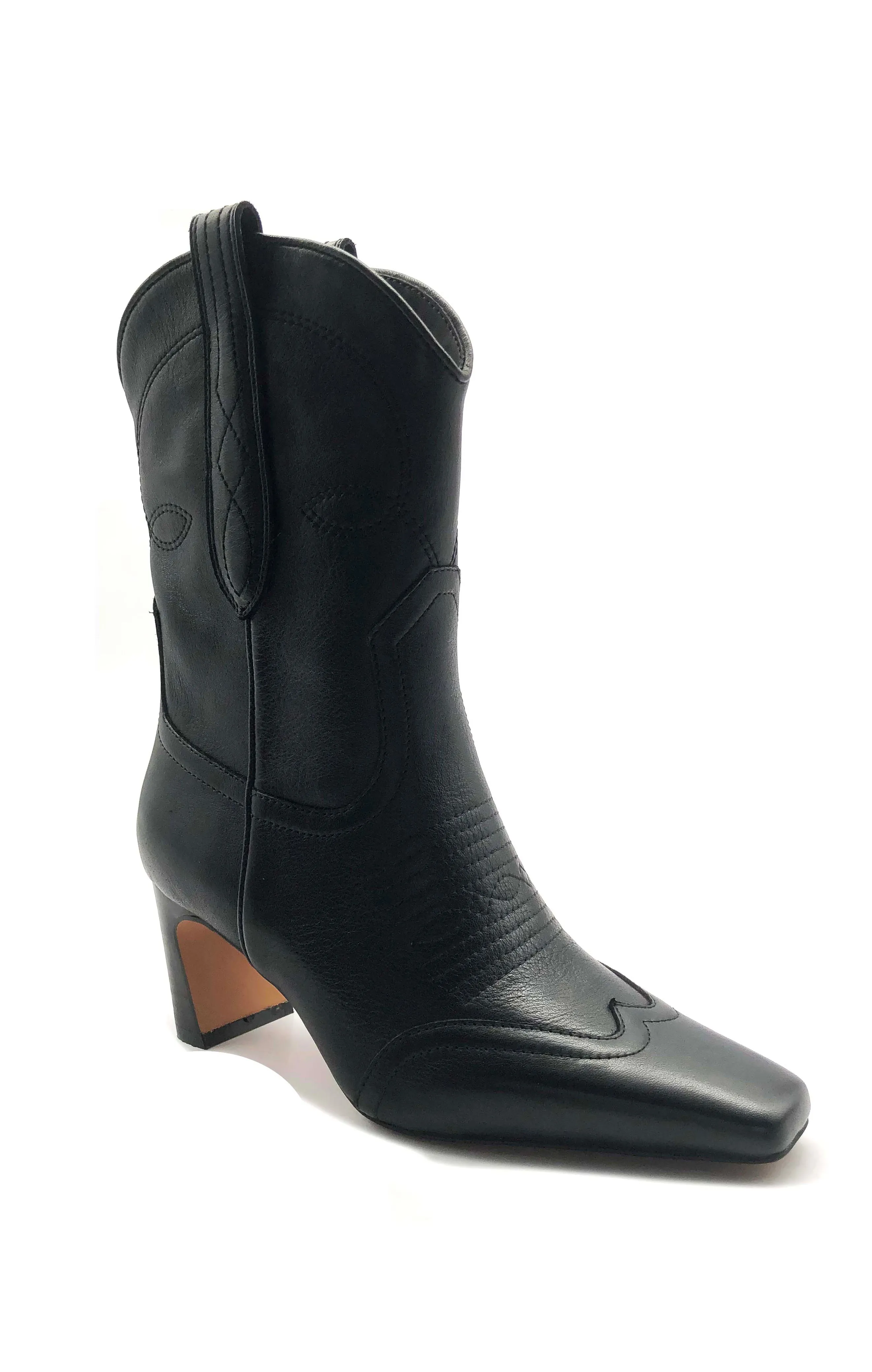 Steve Madden Josefine Bootie ~ Black Leather
