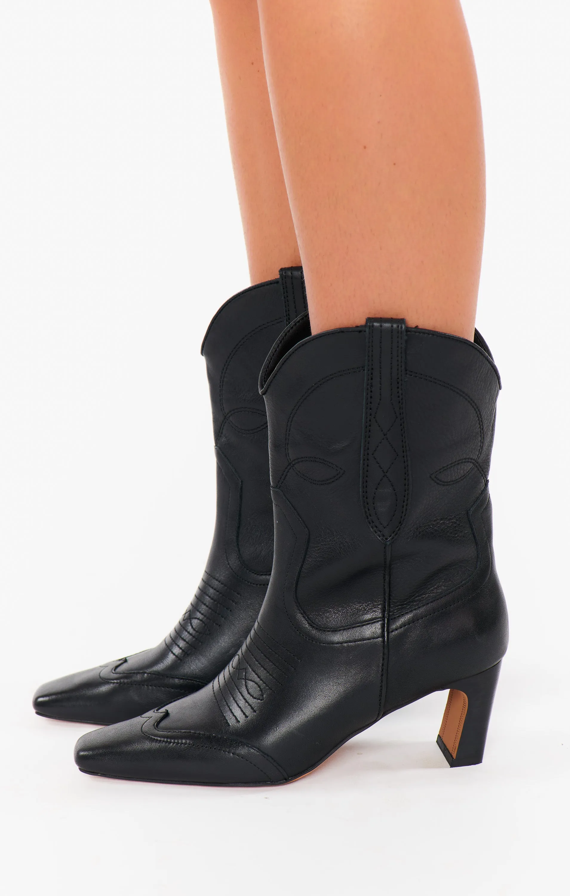 Steve Madden Josefine Bootie ~ Black Leather