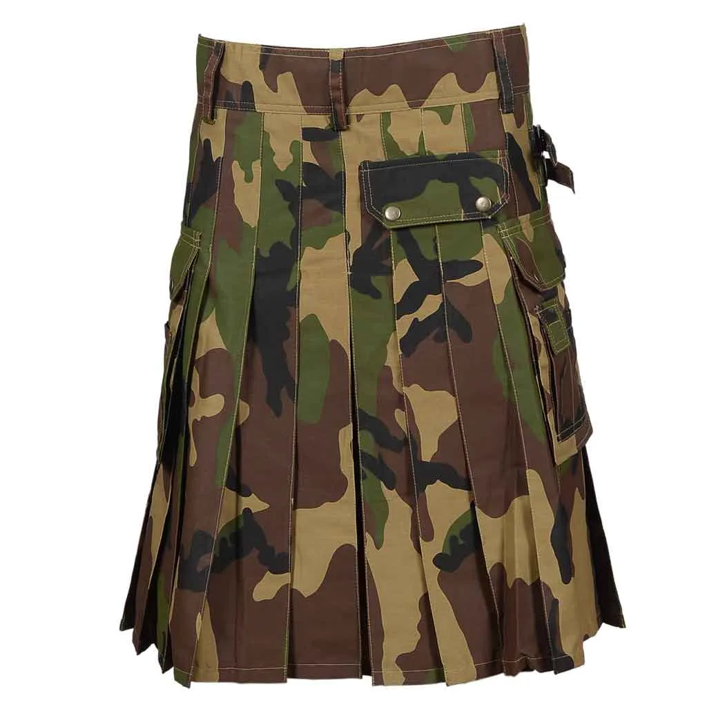 Utility Kilt Camouflage Army Green