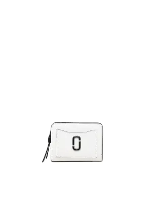 Utility Leather Wallet with Snap Closure