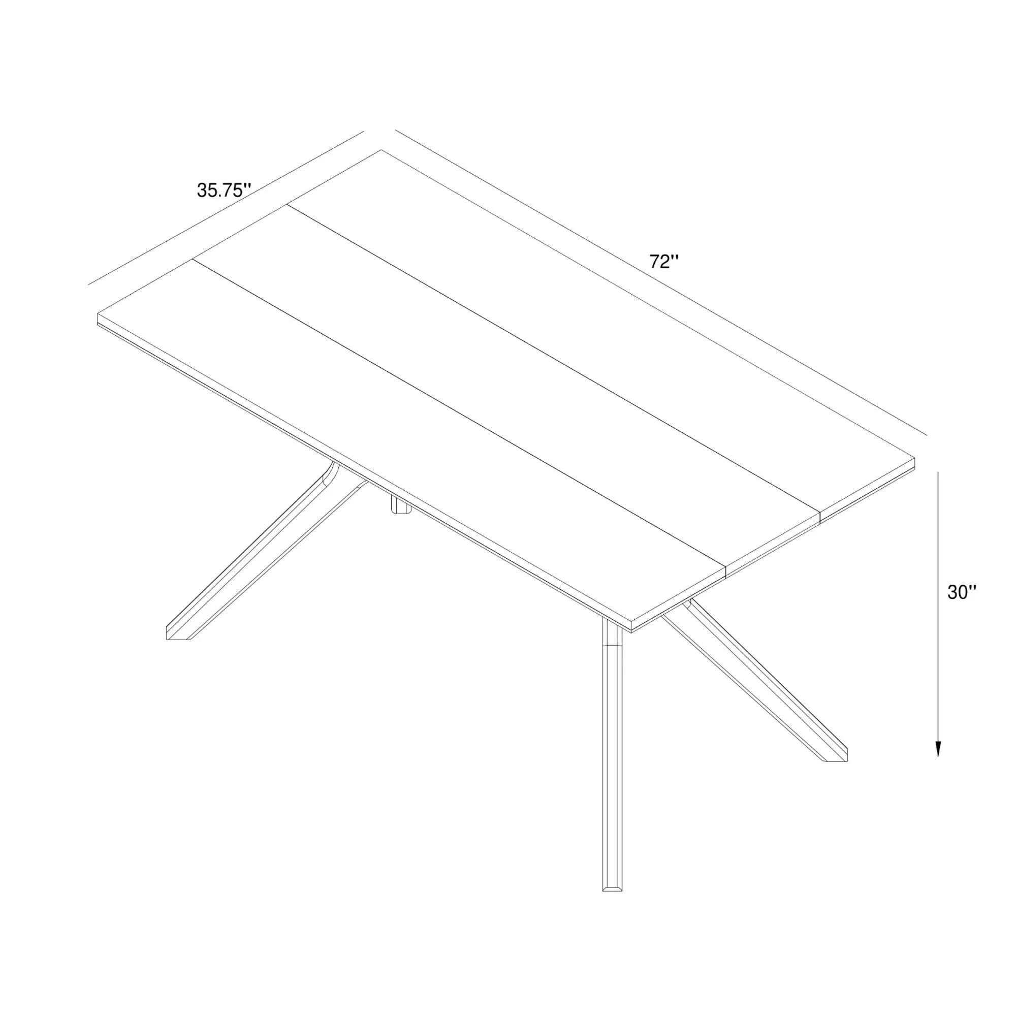 Verso Dining Table - 72"