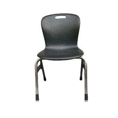 Virco Sage Series Stack Sturdy Chair - Black