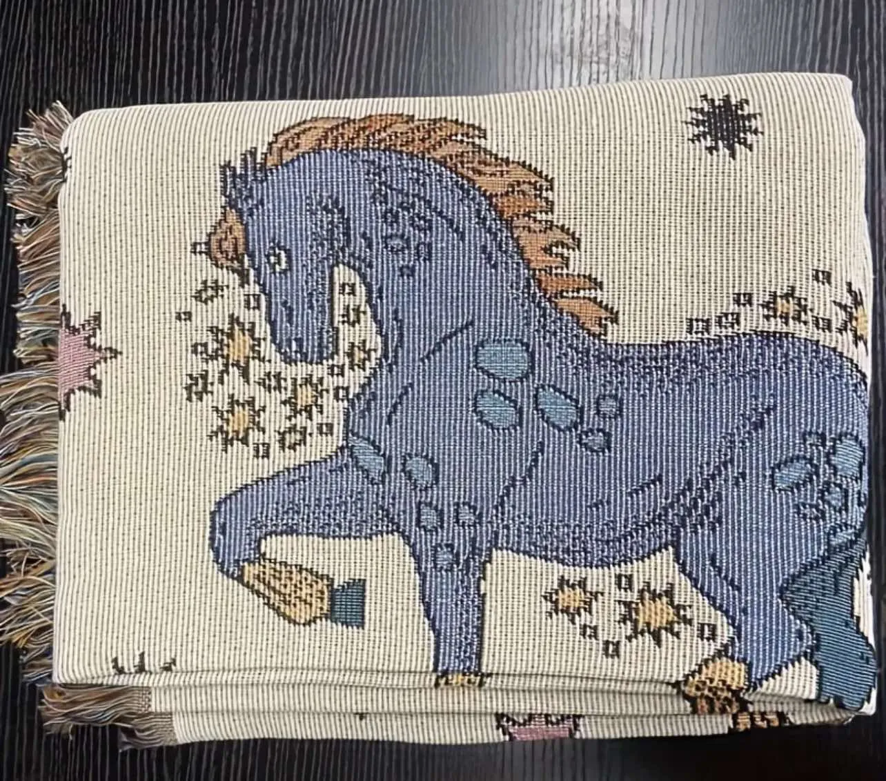 Western Rodeo Woven Throw / Blanket / Beach Rug