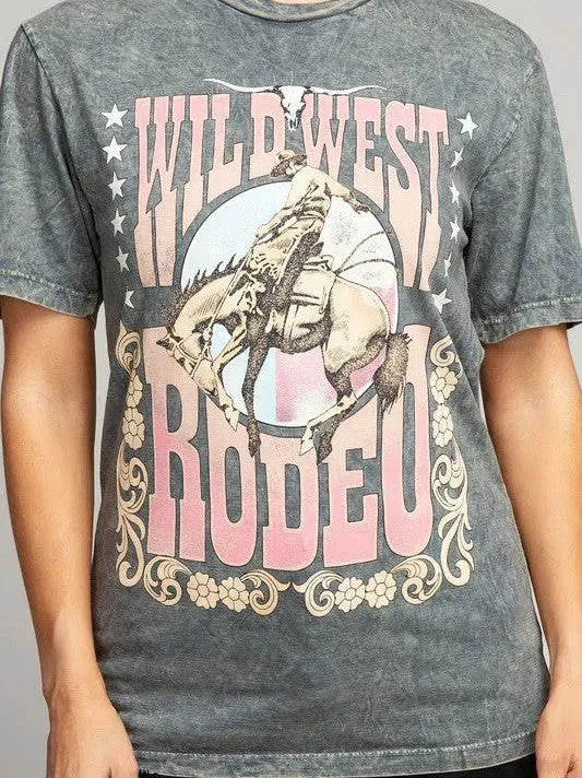 Wild West Rodeo Western Inspired Graphic Top