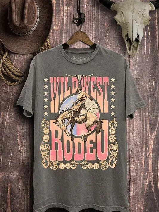 Wild West Rodeo Western Inspired Graphic Top