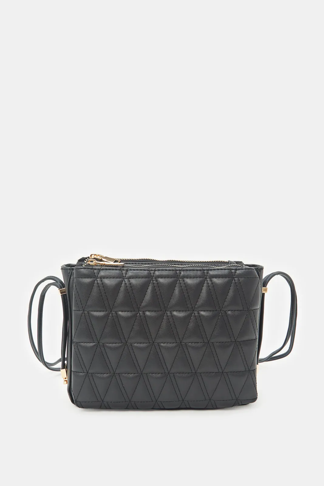 Women Black Quilting Utility Bag