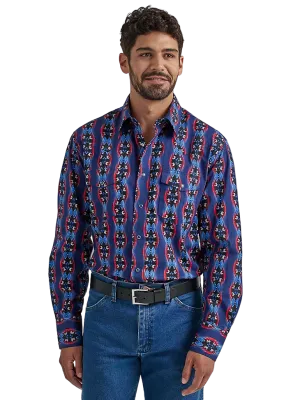 Wrangler Men's Western Snap Printed Shirt