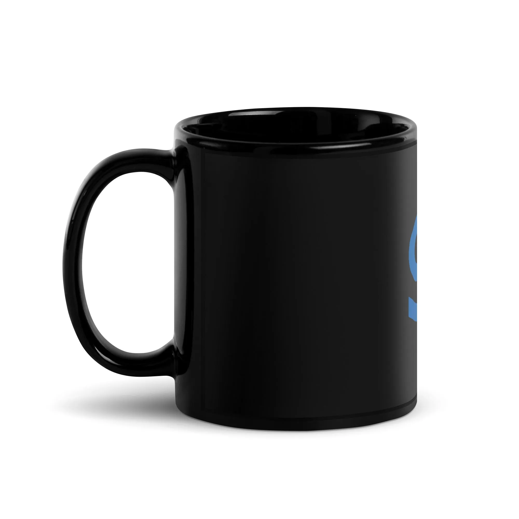 Zodiac Cancer Minimalism Black Glossy Mug