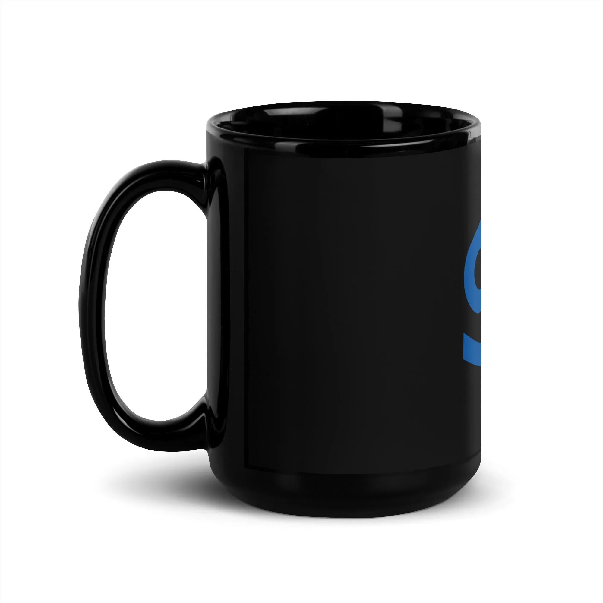 Zodiac Cancer Minimalism Black Glossy Mug