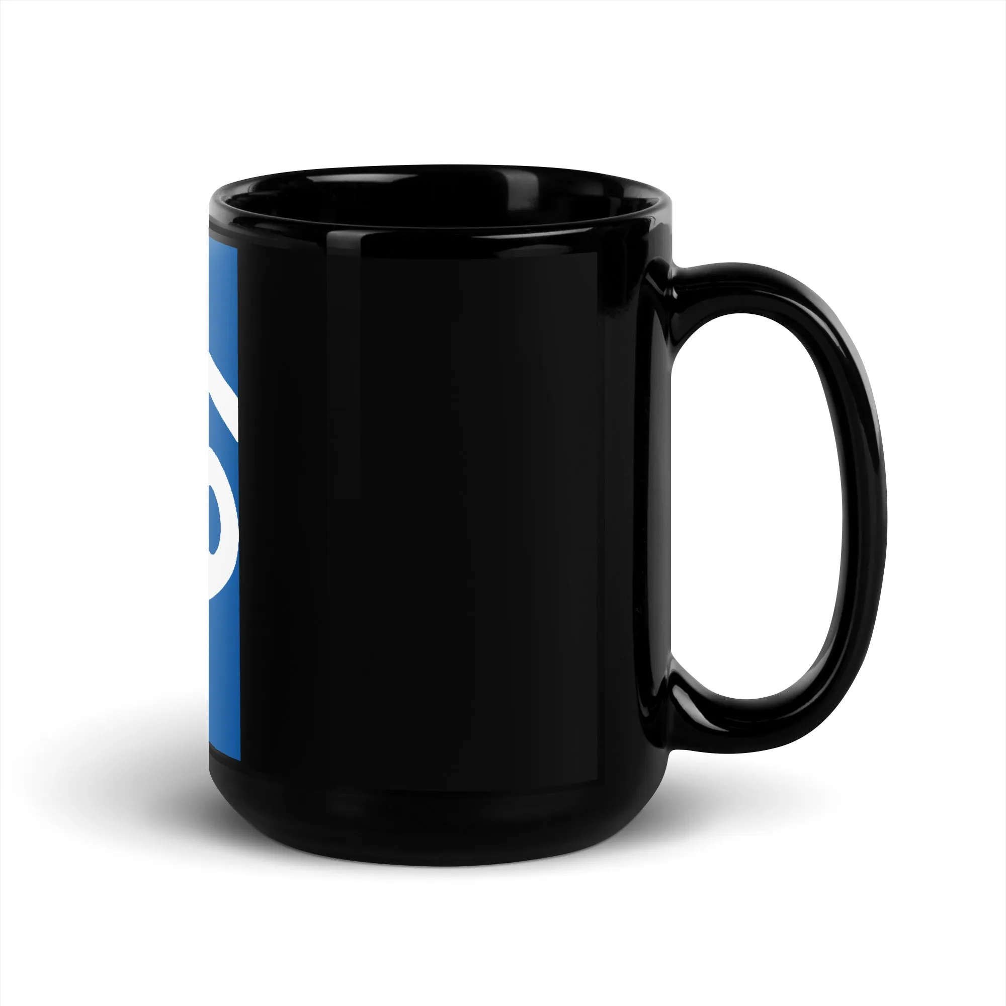 Zodiac Cancer Minimalism Black Glossy Mug